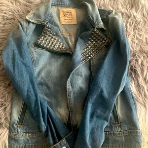 Zara studded denim jacket